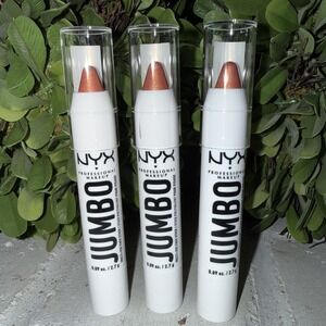 NYX - Lot Of 3 - Jumbo Highlighter Multi-Use Face Stick Lemon Meringue 2.7G